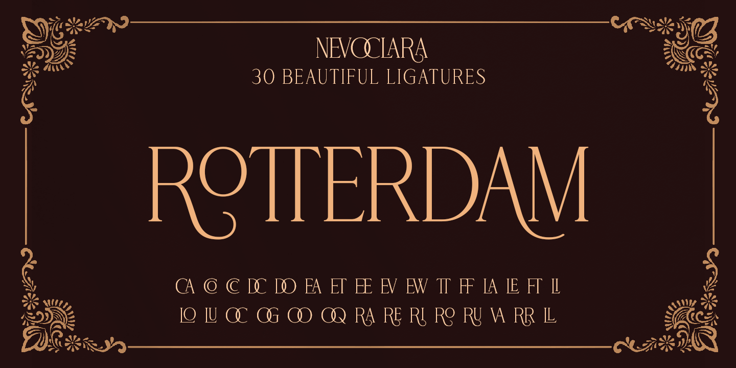 Example font Nevoclara #4